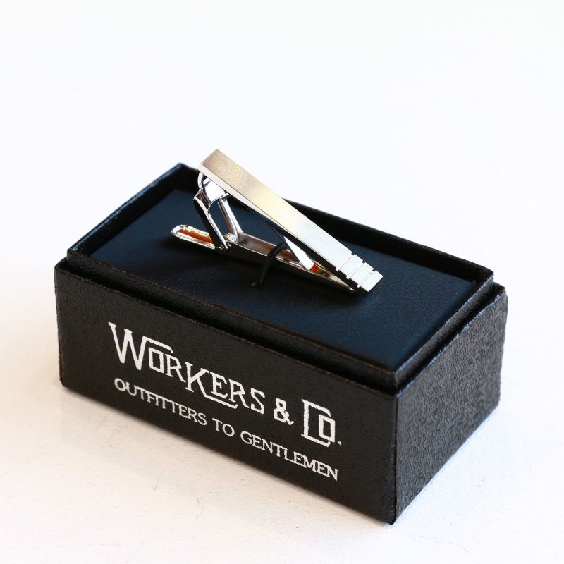 WORKERS ワーカーズ Tie Clip, Stripe タイクリップ ストライプ