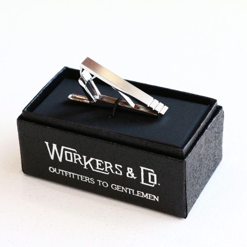 WORKERS ワーカーズ Tie Clip, Stripe タイクリップ ストライプ