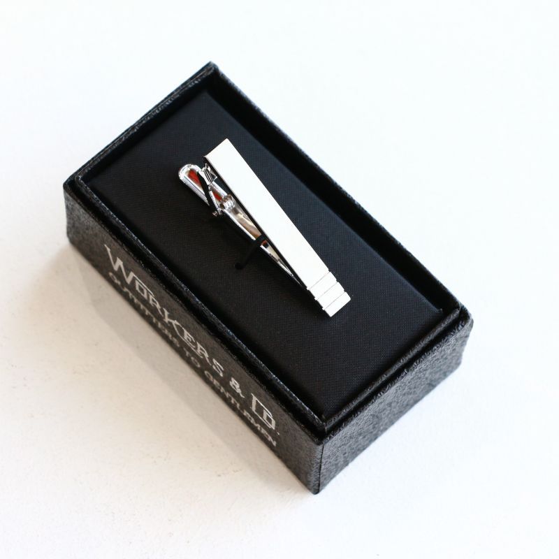 WORKERS ワーカーズ Tie Clip, Stripe タイクリップ ストライプ