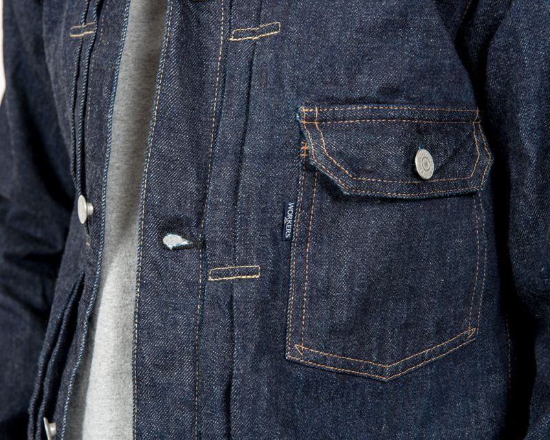 WORKERS ワーカーズ 1st Type Jacket, 13.75 Oz Raw Denim デニムジャケット