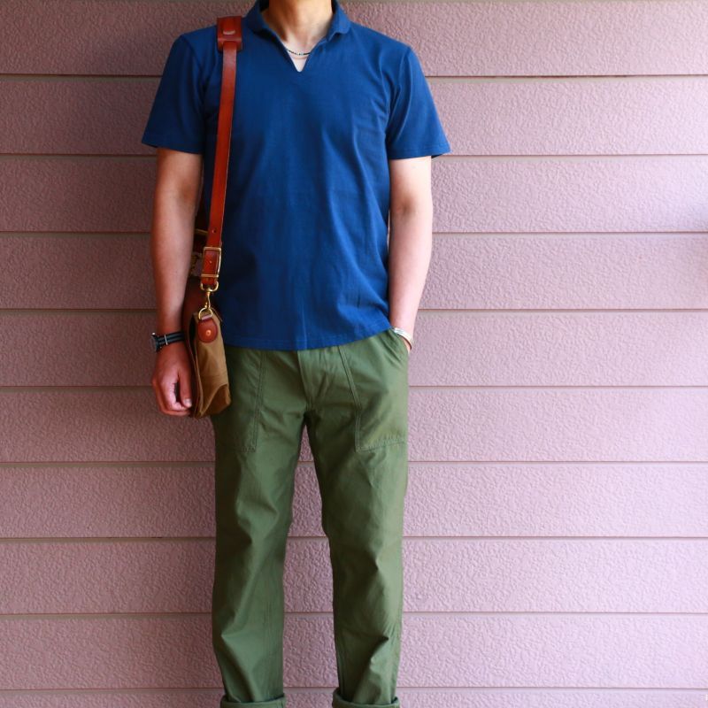 BARNS OUTFITTERS バーンズアウトフィッターズ VINTAGE SKIPPER POLO ヴィンテージスキッパーポロ