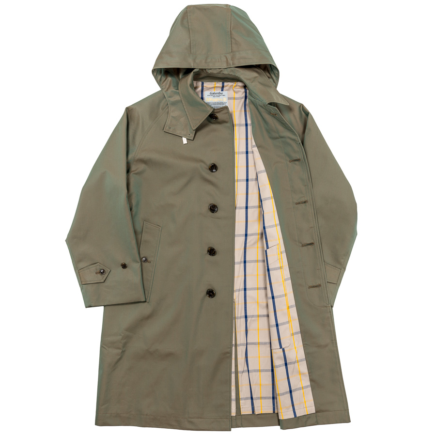 WORKERS ワーカーズ Bal Collar Coat Gabardine, Khaki バルカラーコート ギャバジン カーキ