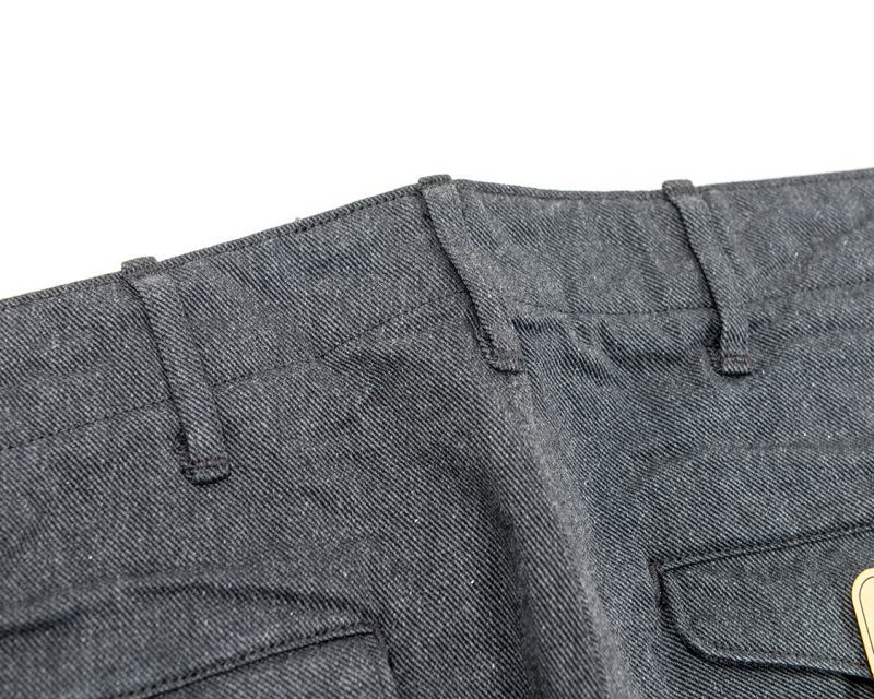 WORKERS ワーカーズ Officer Trousers, Slim, Type 2, Cotton Serge, Grey オフィサートラウザー スリムタイプ2 コットンサージグレイ