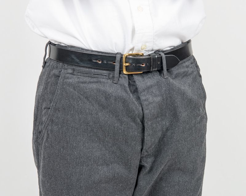 WORKERS ワーカーズ Officer Trousers, Slim, Type 2, Cotton Serge, Grey オフィサートラウザー スリムタイプ2 コットンサージグレイ