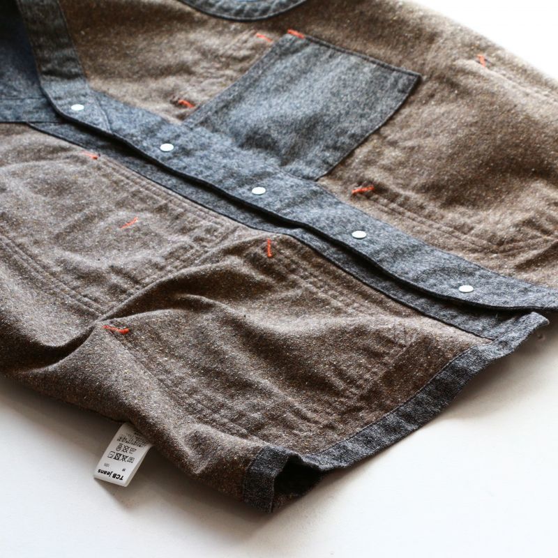 TCB jeans TCBジーンズ TABBYS VEST Covert Brown タビーズベスト コバートブラウン