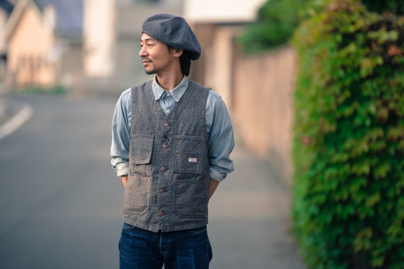 TCB jeans TCBジーンズ TABBYS VEST Covert Brown タビーズベスト コバートブラウン