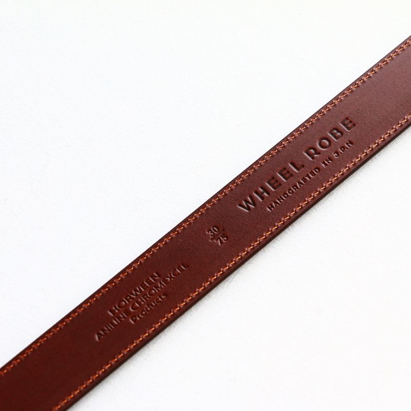 WHEEL ROBE ウィールローブ ORIGINAL DRESS BELT 25mm オリジナルドレスベルト ブラック Qurious キュリアス 新潟 通販