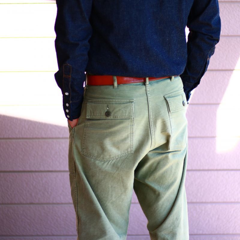 TCB jeans TCBジーンズ TCB 50's BAKER PT ベイカーパンツ オリーブ