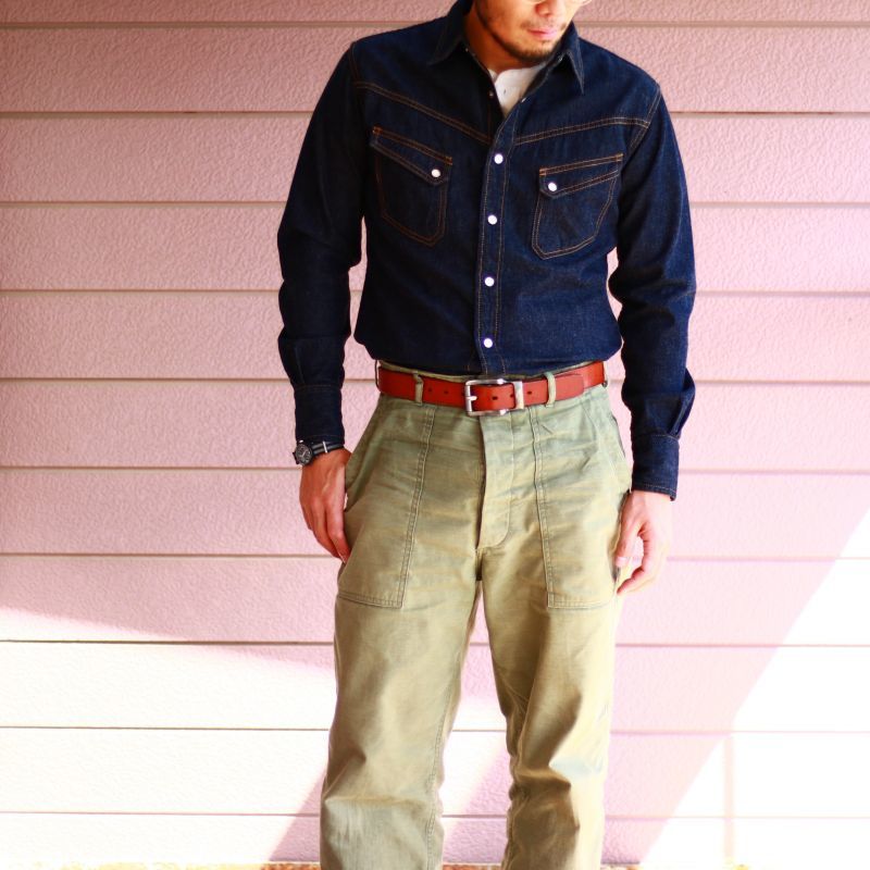 TCB jeans TCBジーンズ TCB 50's BAKER PT ベイカーパンツ オリーブ