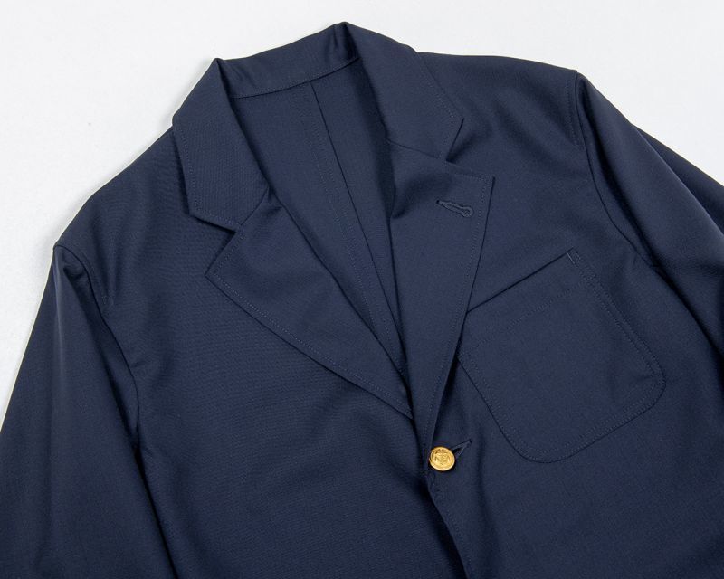 WORKERS ワーカーズ Blazer, Navy Peruvian Pima Cotton Chino ブレザー ピマコットンネイビーチノ