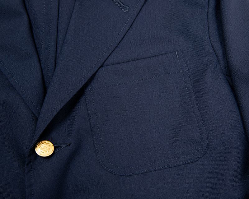 WORKERS ワーカーズ Blazer, Navy Peruvian Pima Cotton Chino ブレザー ピマコットンネイビーチノ