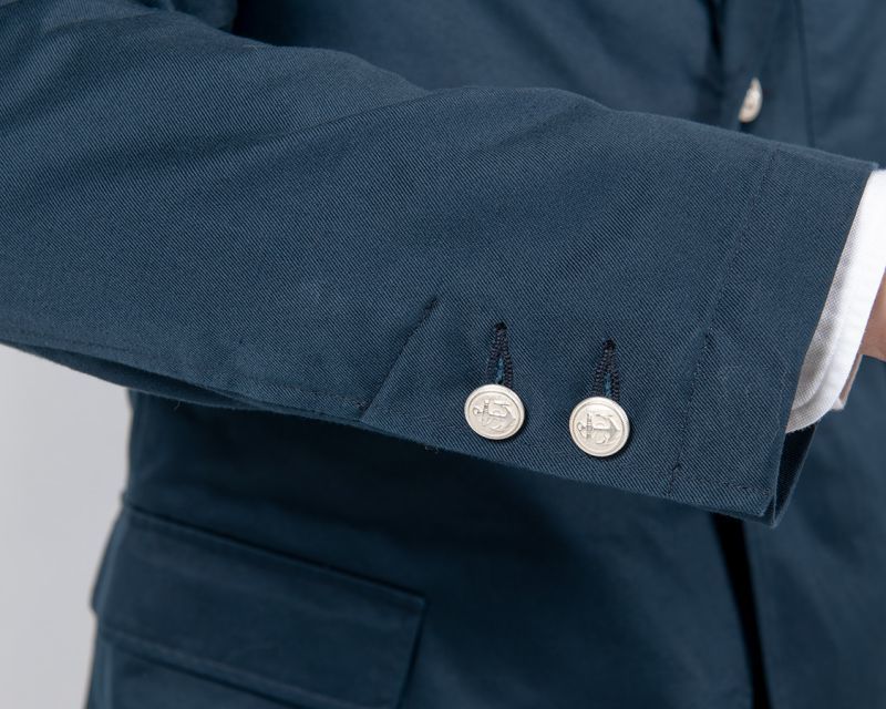 WORKERS ワーカーズ Blazer, Navy Peruvian Pima Cotton Chino ブレザー ピマコットンネイビーチノ