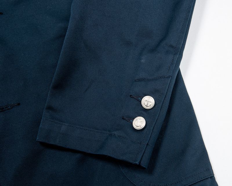 WORKERS ワーカーズ Blazer, Navy Peruvian Pima Cotton Chino ブレザー ピマコットンネイビーチノ
