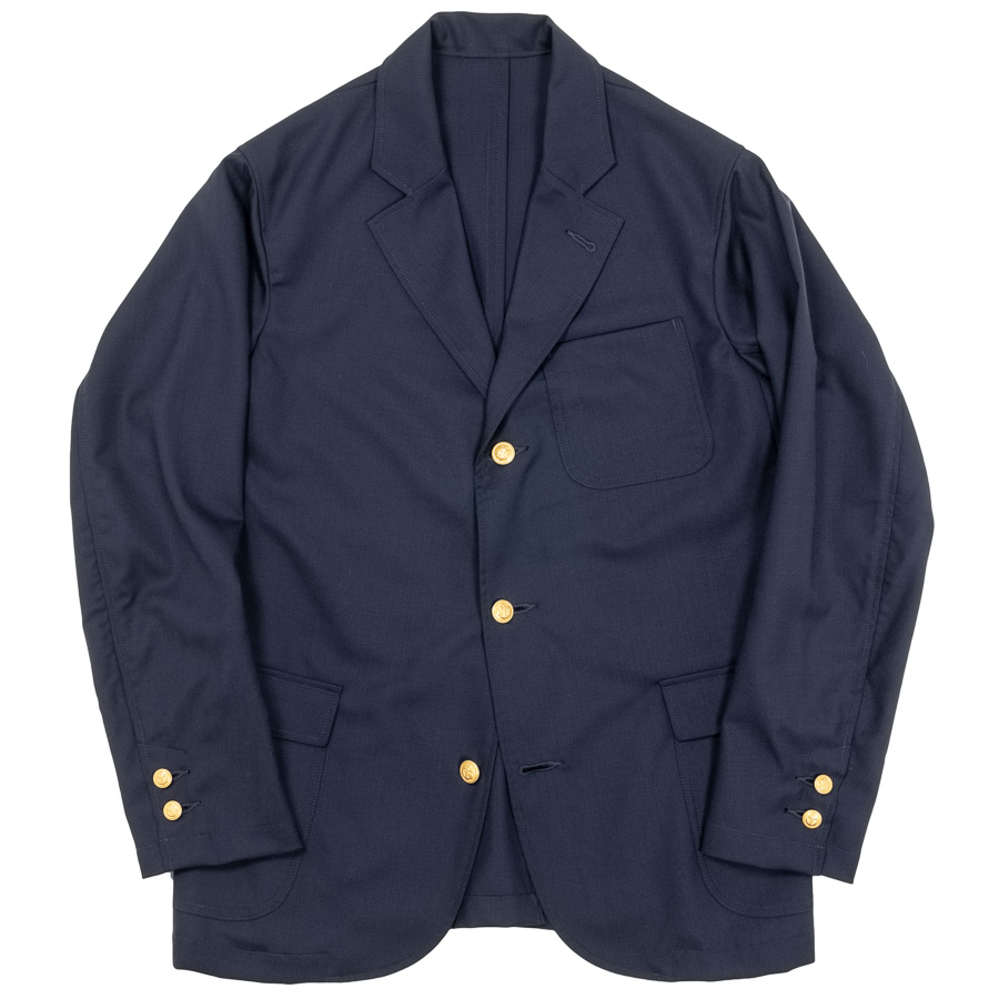 WORKERS ワーカーズ Blazer, Navy Wool Tripical ブレザー ネイビーウールトロピカル