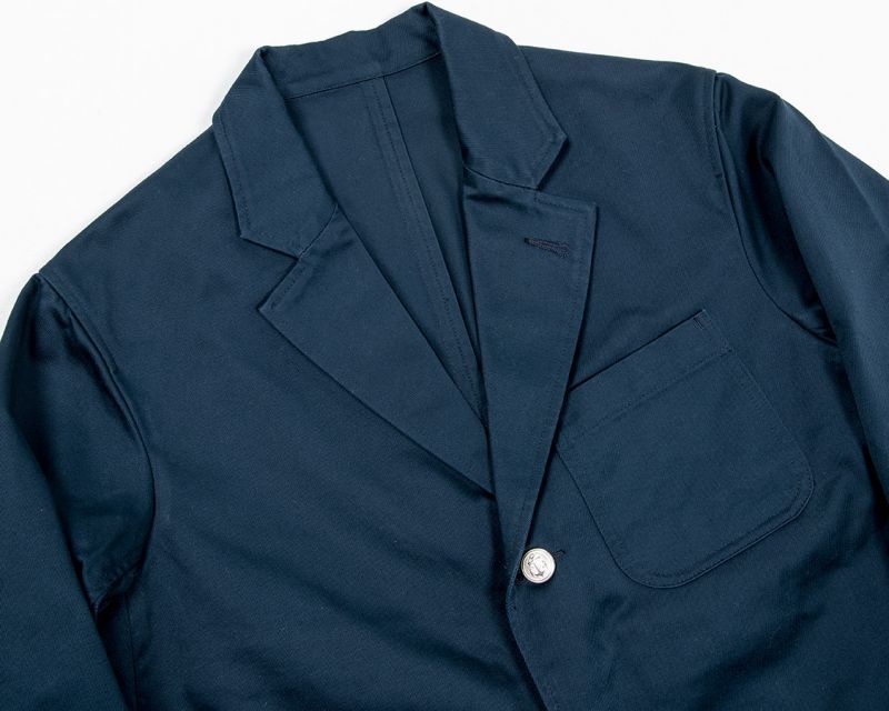 WORKERS ワーカーズ Blazer, Navy Peruvian Pima Cotton Chino ブレザー ピマコットンネイビーチノ