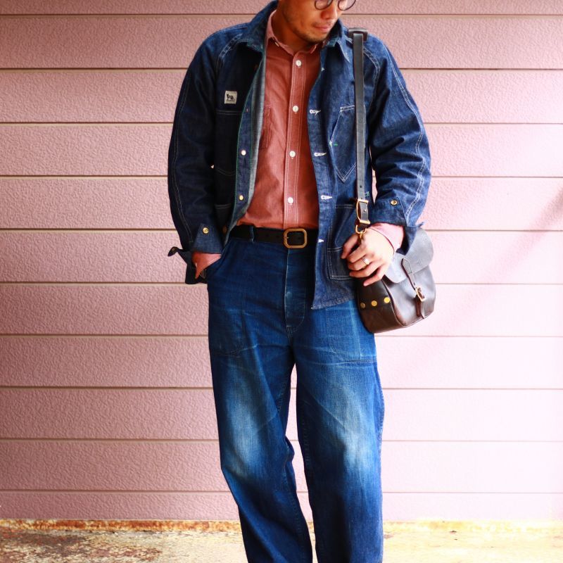 TCB jeans TCBジーンズ Catlight Shirts Covert Red Chambray 5.2oz キャットライトシャツ レッドシャンブレー