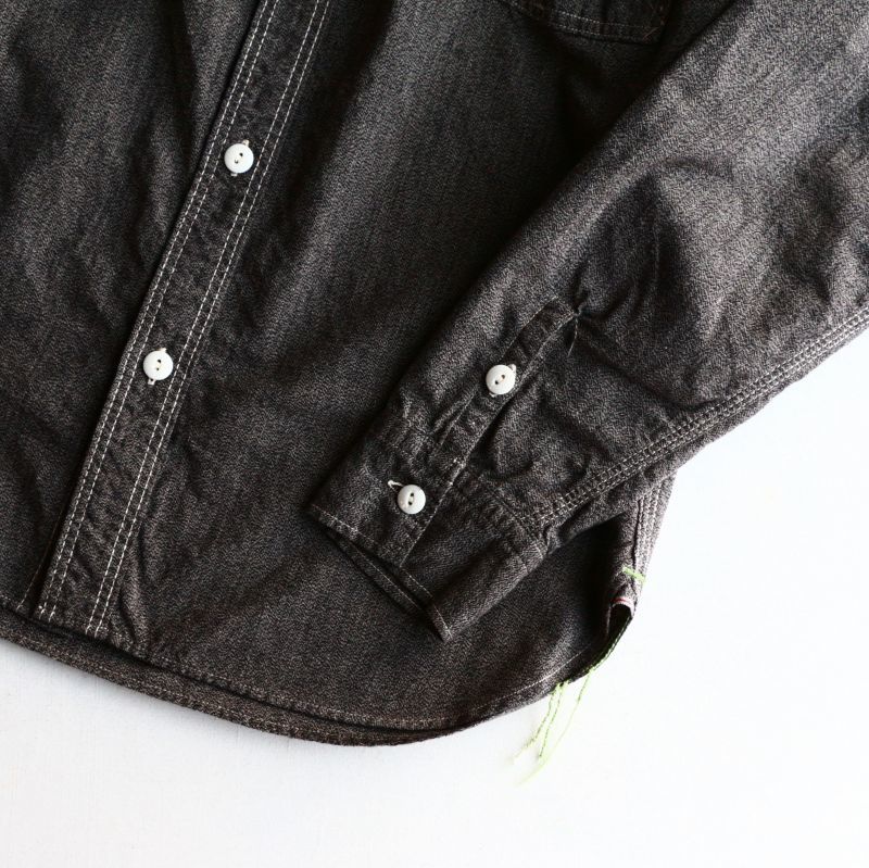 TCB jeans TCBジーンズ Catlight Shirts Covert Black Chambray 5.2oz キャットライトシャツ ブラックシャンブレー