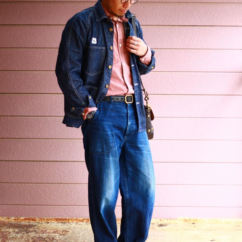 TCB jeans TCBジーンズ Catlight Shirts Covert Red Chambray 5.2oz キャットライトシャツ レッドシャンブレー