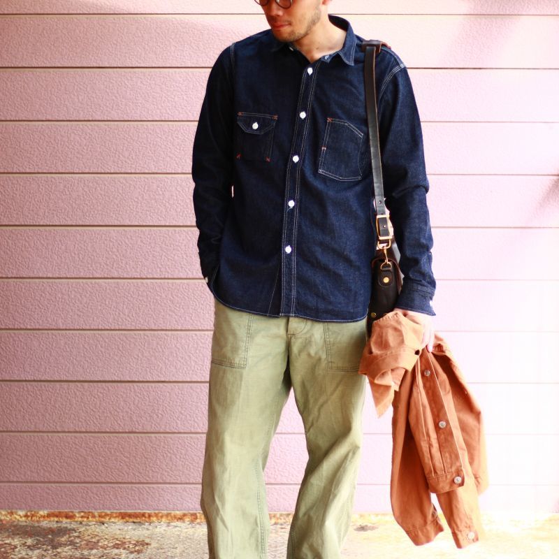 TCB jeans TCBジーンズ Catlight Shirts Denim キャットライトシャツ デニム