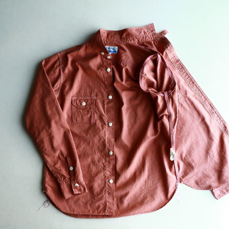 TCB jeans TCBジーンズ Catlight Shirts Covert Red Chambray 5.2oz キャットライトシャツ レッドシャンブレー
