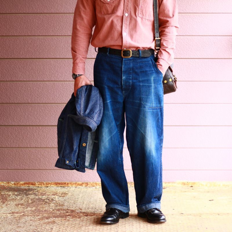 TCB jeans TCBジーンズ Catlight Shirts Covert Red Chambray 5.2oz キャットライトシャツ レッドシャンブレー