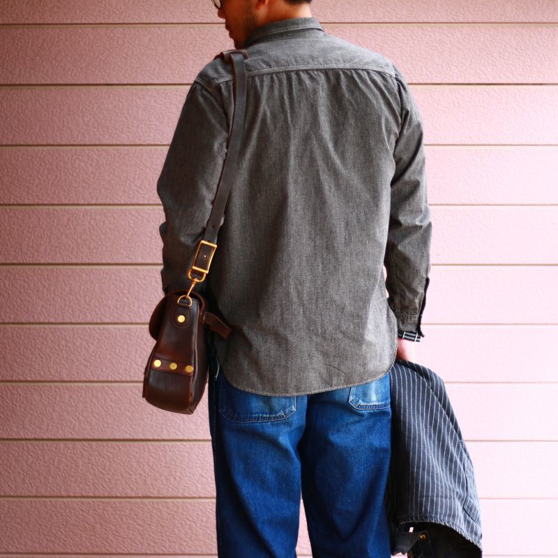 TCB jeans TCBジーンズ Catlight Shirts Covert Black Chambray 5.2oz キャットライトシャツ ブラックシャンブレー