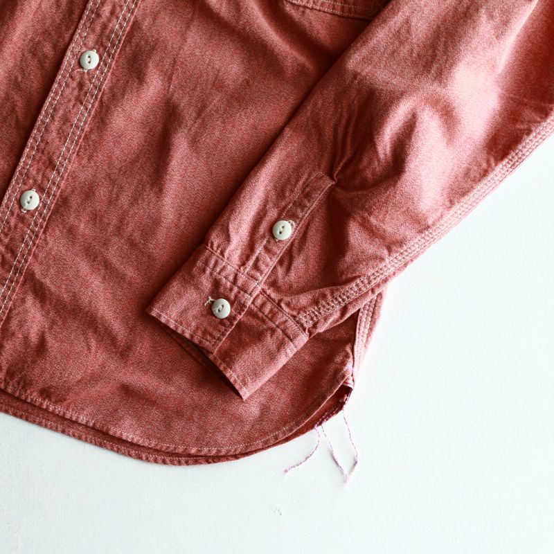 TCB jeans TCBジーンズ Catlight Shirts Covert Red Chambray 5.2oz キャットライトシャツ レッドシャンブレー