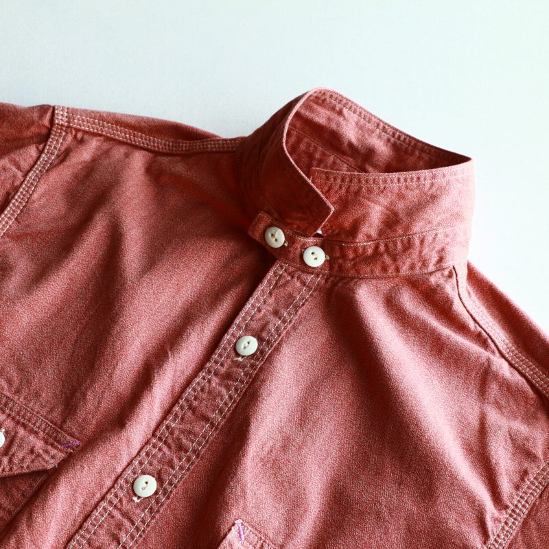 TCB jeans TCBジーンズ Catlight Shirts Covert Red Chambray 5.2oz キャットライトシャツ レッドシャンブレー