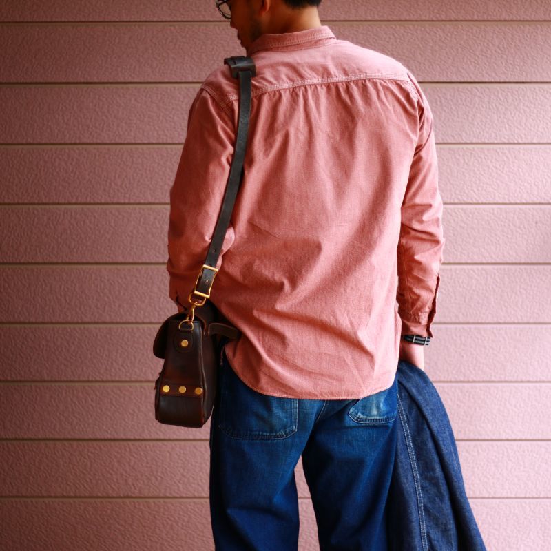 TCB jeans TCBジーンズ Catlight Shirts Covert Red Chambray 5.2oz キャットライトシャツ レッドシャンブレー