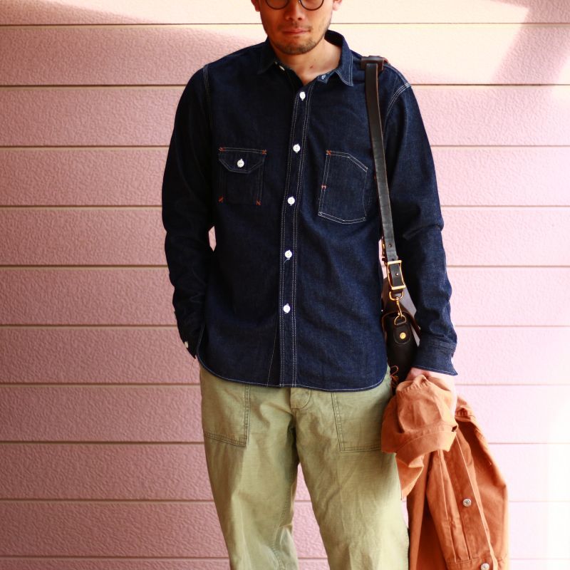 TCB jeans TCBジーンズ Catlight Shirts Denim キャットライトシャツ デニム