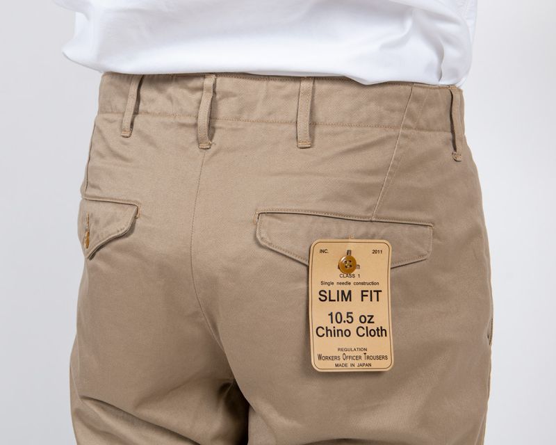 WORKERS ワーカーズ Officer Trousers, Slim Type1, オフィサートラウザー スリム Type1