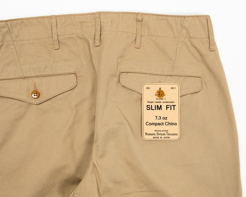 WORKERS ワーカーズ Officer Trousers, Slim Type1, オフィサートラウザー スリム Type1