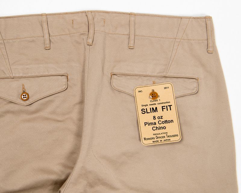WORKERS ワーカーズ Officer Trousers, Slim Type1, オフィサートラウザー スリム Type1