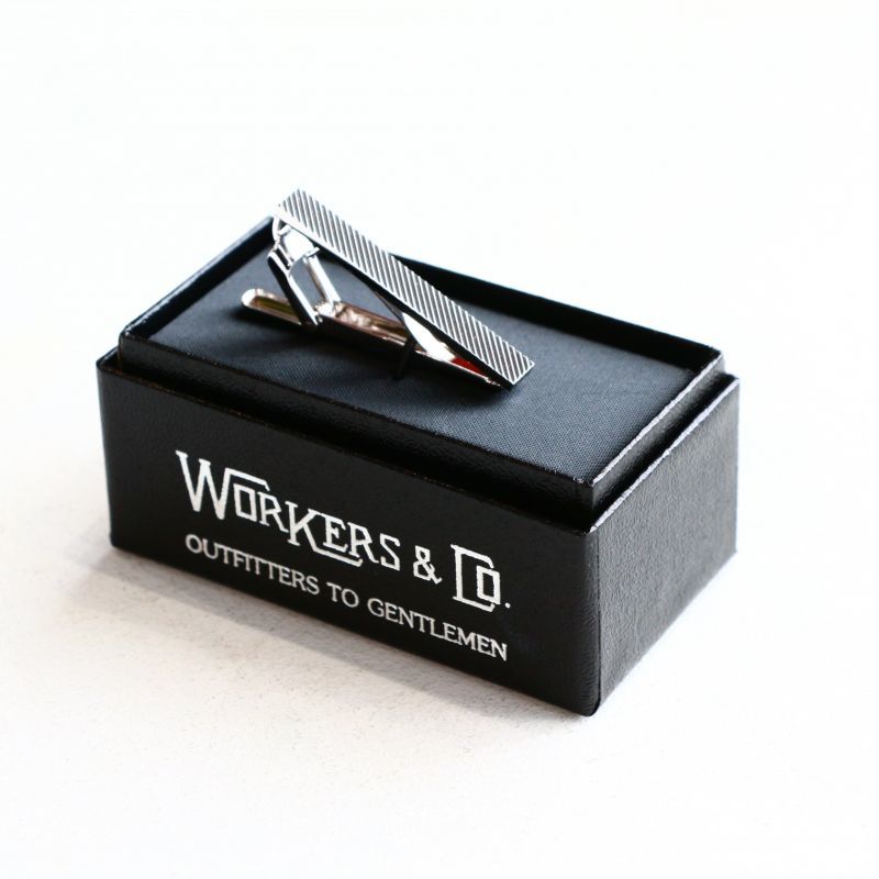 WORKERS ワーカーズ Tie Clip, Regimental タイクリップ レジメンタル