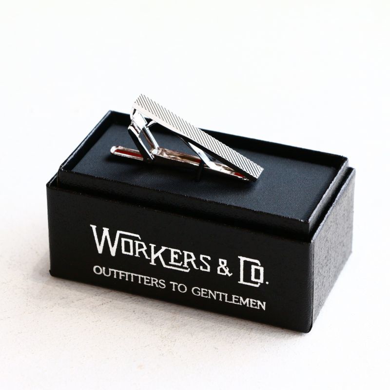 WORKERS ワーカーズ Tie Clip, Regimental タイクリップ レジメンタル