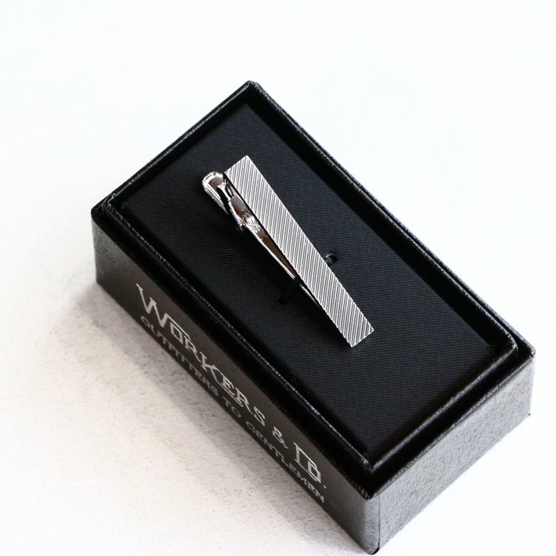 WORKERS ワーカーズ Tie Clip, Regimental タイクリップ レジメンタル