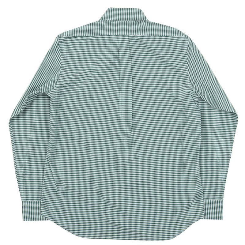 WORKERS ワーカーズ Pinhole Shirt, Green Check Oxford ピンホールシャツ グリーンチェックオックスフォード