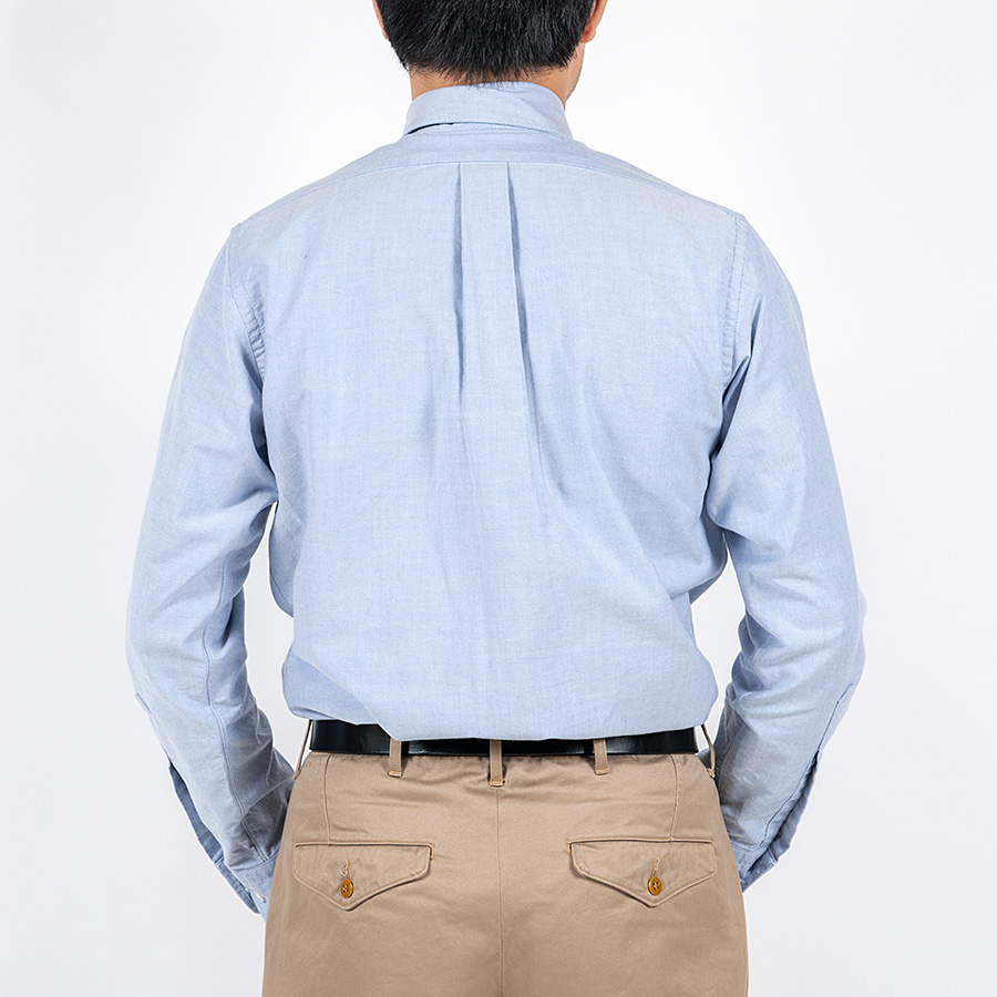 WORKERS ワーカーズ Pinhole Shirt, Blue Supima Oxford ピンホールシャツ ブルースーピマオックスフォード