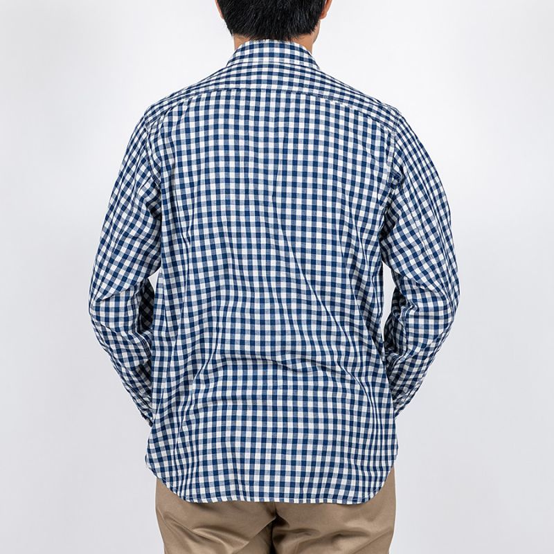 WORKERS ワーカーズ Lt Work Shirt, Lt Chambray, Gingham ライトワークシャツ ライトシャンブレーギンガム