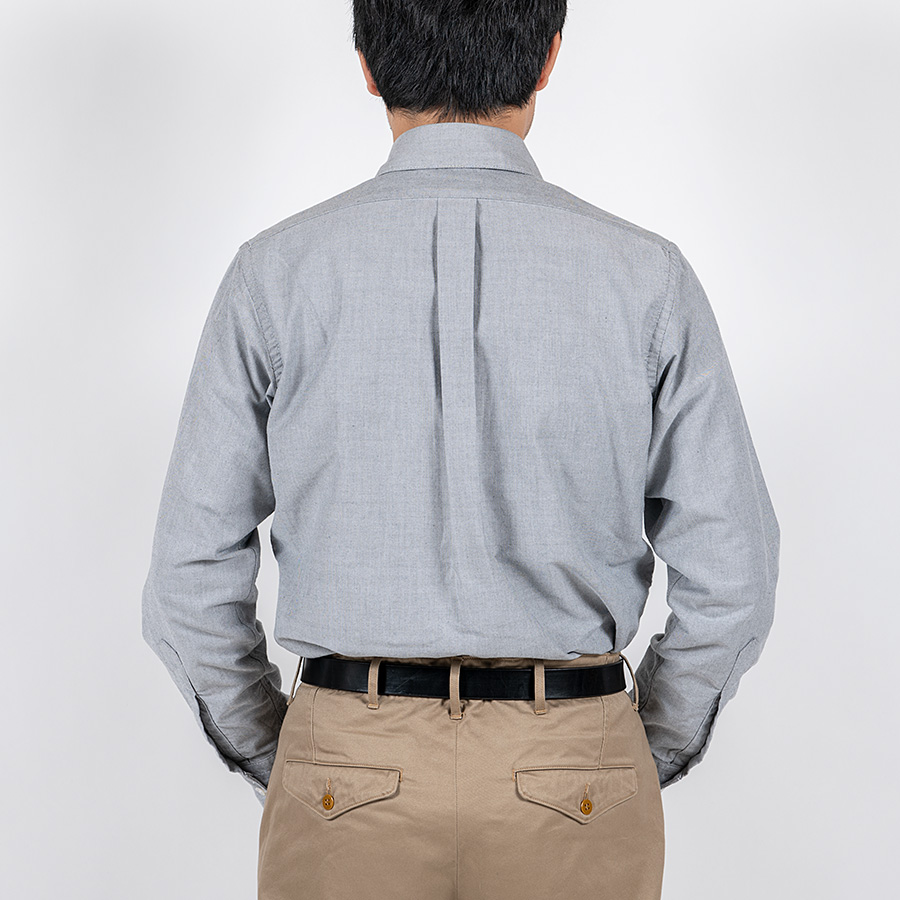 WORKERS ワーカーズ Pinhole Shirt, Black Grey Supima Oxford ピンホールシャツ ブラックグレイスーピマオックスフォード