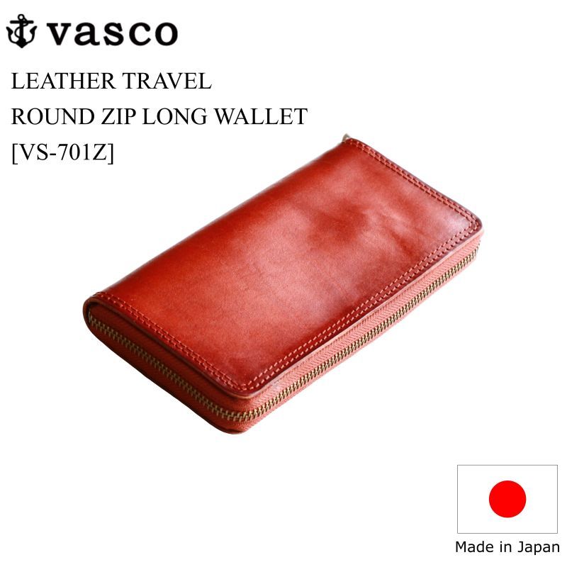 vasco ヴァスコ LEATHER TRAVEL ROUND ZIP LONG WALLET レザートラベルラウンドジップロングウォレット