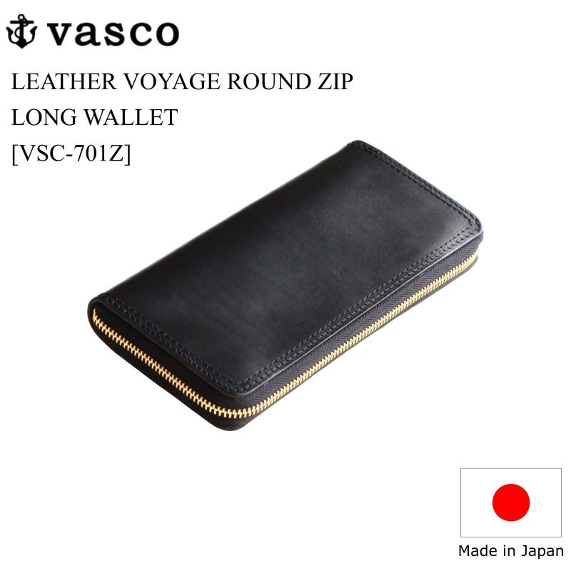 vasco ヴァスコ LEATHER VOYAGE ROUND ZIP LONG WALLET レザー ...