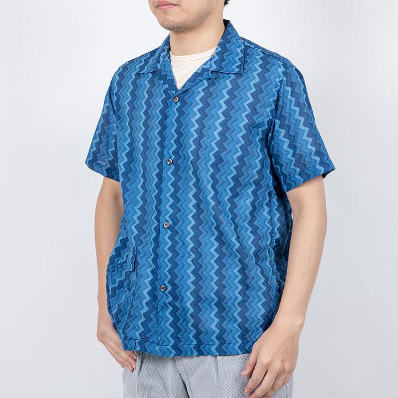 WORKERS ワーカーズ Open Collar Shirt, オープンカラーシャツ