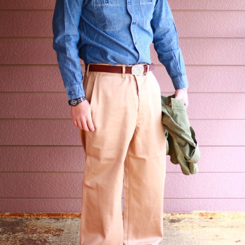 Buzz Rickson's バズリクソンズ EARLY MILITARY CHINOS 1942 MODEL ミリタリーチノ 1942モデル  ベージュ Qurious キュリアス 新潟 通販