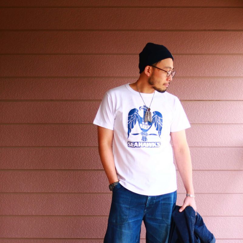 Buzz Rickson's バズリクソンズ PRINT TEE U.S NAVY SEAHAWKS プリントTEE