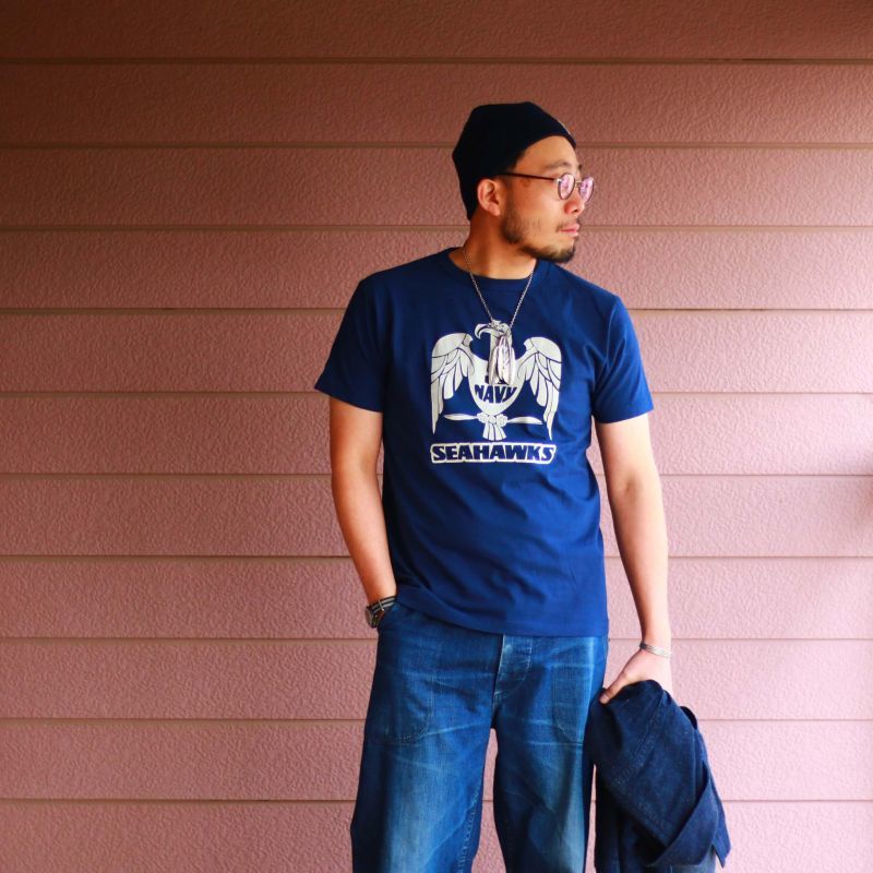 Buzz Rickson's バズリクソンズ PRINT TEE U.S NAVY SEAHAWKS プリントTEE