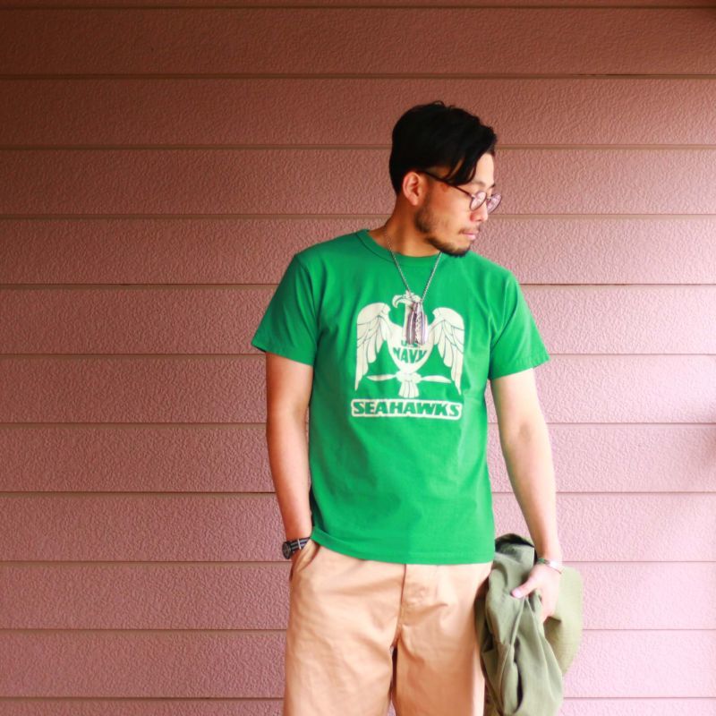 Buzz Rickson's バズリクソンズ PRINT TEE U.S NAVY SEAHAWKS プリントTEE