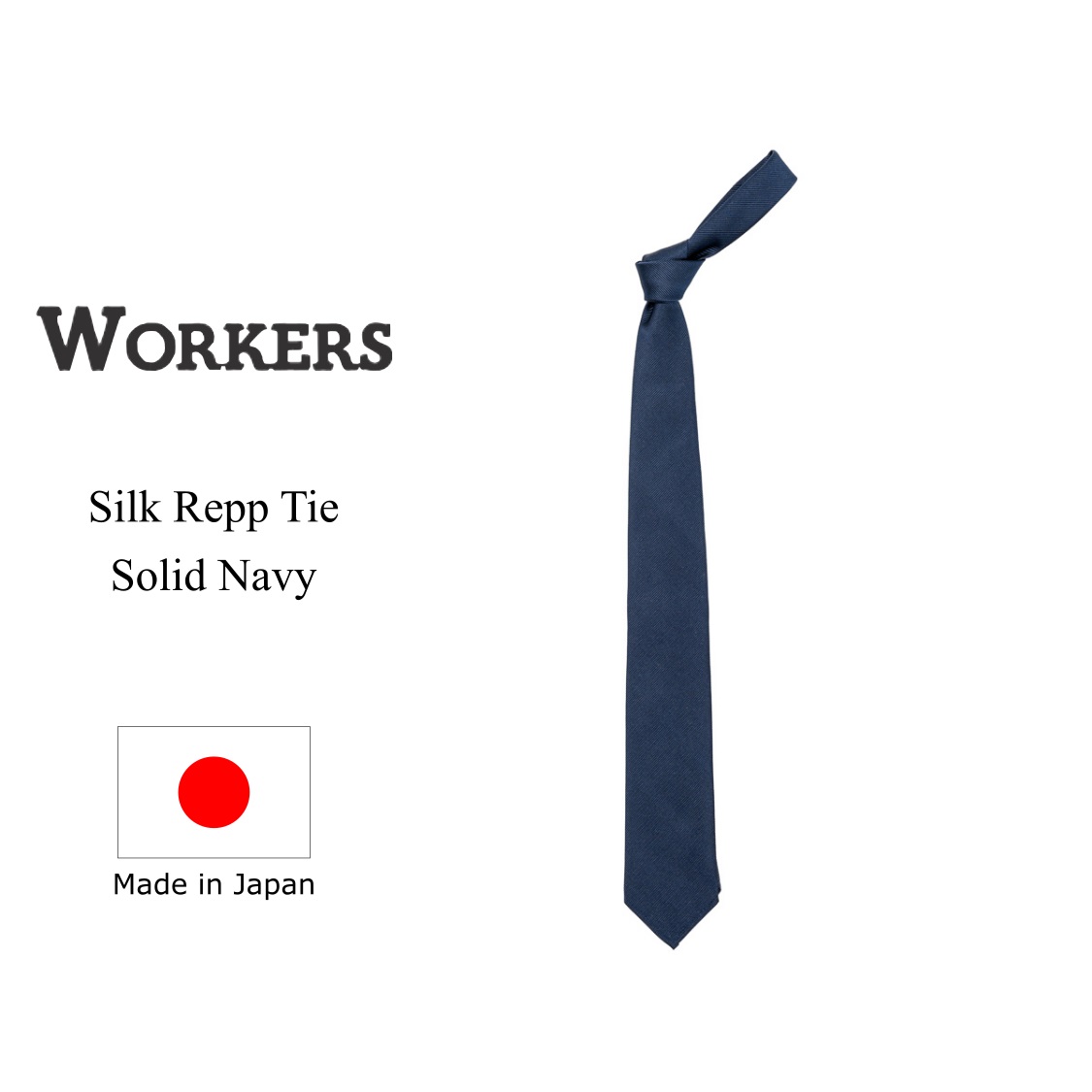 WORKERS ワーカーズ Silk Repp Tie シルクレップタイ