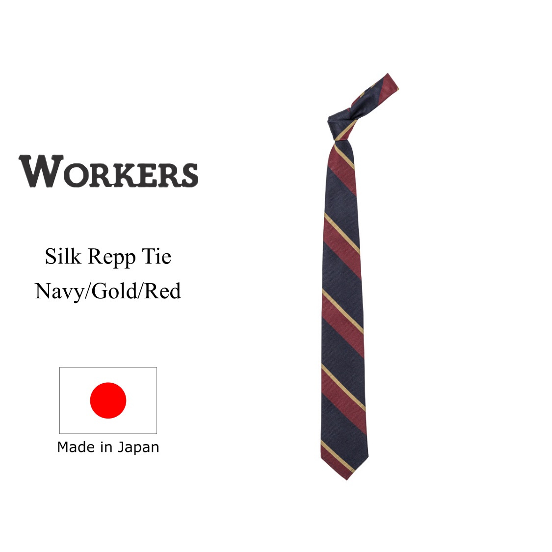 WORKERS ワーカーズ Silk Repp Tie シルクレップタイ