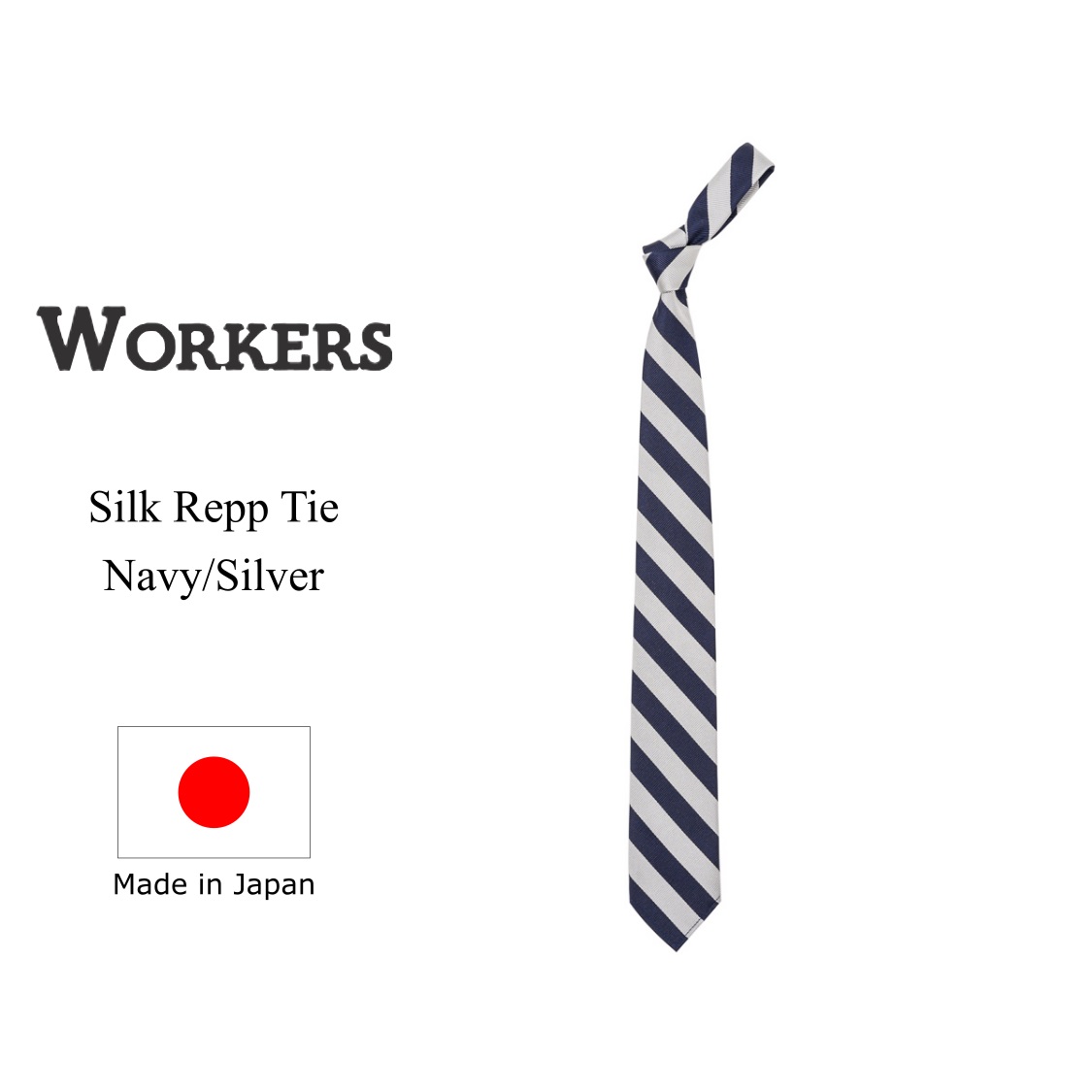 WORKERS ワーカーズ Silk Repp Tie シルクレップタイ
